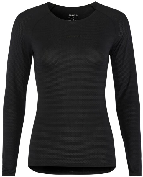 Běžecké tričko CRAFT PRO Dry Nanoweight LS - černá Velikost textilu: XL