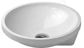 DURAVIT - Architec Umyvadlo bez přepadu, průměr 400 mm, WonderGliss, bílá 04634000001