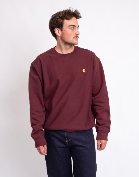 Carhartt WIP American Script Sweat Amarone L