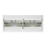 Koupelnová skříňka s umyvadlem SAT B-Way 119x50x45 cm bílá lesk BWAY2120WU2BI BWAY2120WU2BI