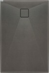DEANTE - Correo antracit metalic - Granitová sprchová vanička, obdélníková, 120x80 cm KQR_T44B