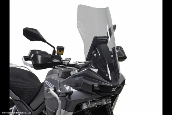 Kove 800X 23-26, 800X Rally 24-26, 800X Touring 24-26 Turistické plexi Powerbronze 555mm x 330mm - ocelově modrá