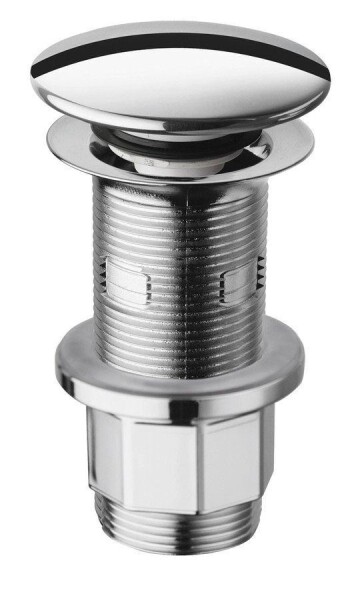 SILFRA - Umyvadlová výpust 5/4“, click-clack, velká zátka, 10-80, ABS/chrom WA43451