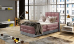 Boxspring Aster 90 látka: Monolith 37/Monolith 84, Varianta: Levá