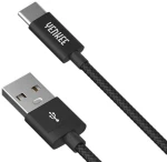 YENKEE YCU 302 kabel USB 2.0 na USB-C černá / M-M / délka 2m / 480 Mbs / 3A (8590669248117)