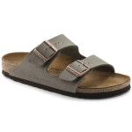 Dámské/pánské žabky Birkenstock Arizona Birko-Flor Nubuck Stone Regular Wide Grey (0151211) 48