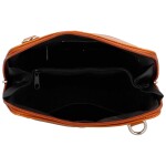 Módní dámská kožená crossbody kabelka Adiara, koňaková