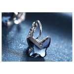 Náušnice Swarovski Elements Montanari modré - motýlek, Tmavě modrá