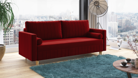 FRONTI Pohovka OLIWIA červená - DREAM VELVET 202.10 9451