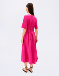Armedangels Linen Blend Gathered Dress 3434 very berry L