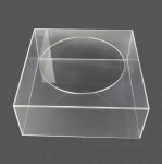 Cake Star Cake Star Akrylový plnitelný hranatý stojan na dort/mezipatro (20 x 20 x 10 cm)