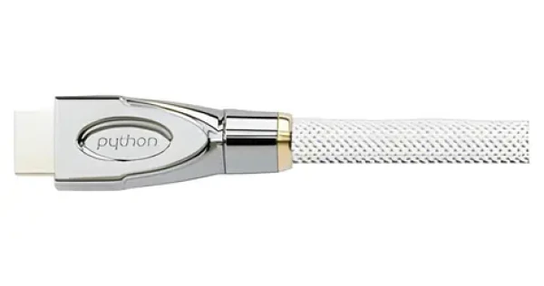 Python HDMI 2.0 kabel bílá / HDMI kabel / 4K 4096×2160 px / 60 Hz / 0,5 m / nylonový oplet (GC-M0160)