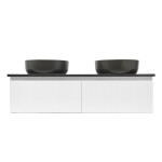 Koupelnová skříňka s žulovou deskou SAT Evolution 118x30x44,8 cm bílá mat SATEVO120WMZ SATEVO120WMZ