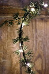 Chic Antique Svítící LED dekorace z umělého jehličí Wreath Heart, zelená barva, plast
