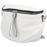 Módní dámská koženková ledvinka/crossbody André, bílá