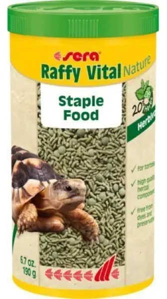 Sera Raffy Vital Nature / Krmivo pro suchozemské želvy a plazy / tyčinky a bylinné tablety / 1000 ml (SE-01834)