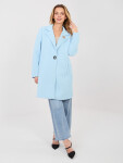 Dámský kabát IT EN FL8153 1.06 světle modrá - Rue Paris one size