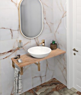 SAPHO - WOODY deska 1300x28x360, masiv přírodní dub WD136-70