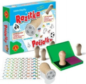 Razítka 6ks samolepky 135ks pro chlapce v krabici 24,5x20,5x5cm