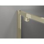 MEXEN/S - Exo sprchový kout dveře křídlové 85 x 85, transparent, zlato 8181-085-085-50-00