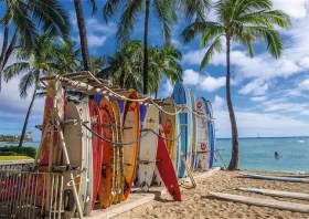 Trefl - Puzzle - Pláž Waikiki, Havaj