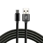 EverActive CBB-1CB / Pletený datový kabel USB - USB-C / 1m / 3A (CBB-1CB)