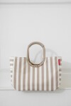 Nákupní taška Reisenthel Loopshopper L Summerstripes coffee