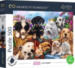 Puzzle UFT Cuteness Overload: Unavení pejsci/500 dílků