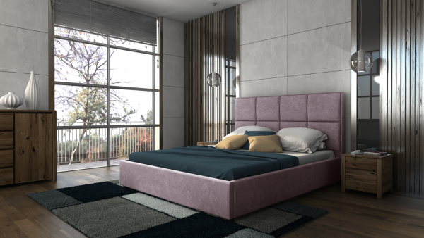 FRONTI Postel ENZO 180x200 růžová