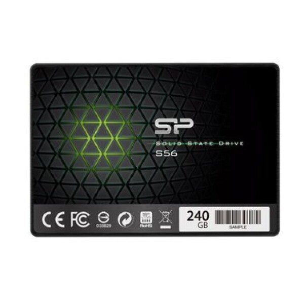 Silicon Power Slim S56 240GB / Interní SSD / 2.5 / SATA III / čtení:560MBs / zápis:530MBs / TLC (SP240GBSS3S56B25)