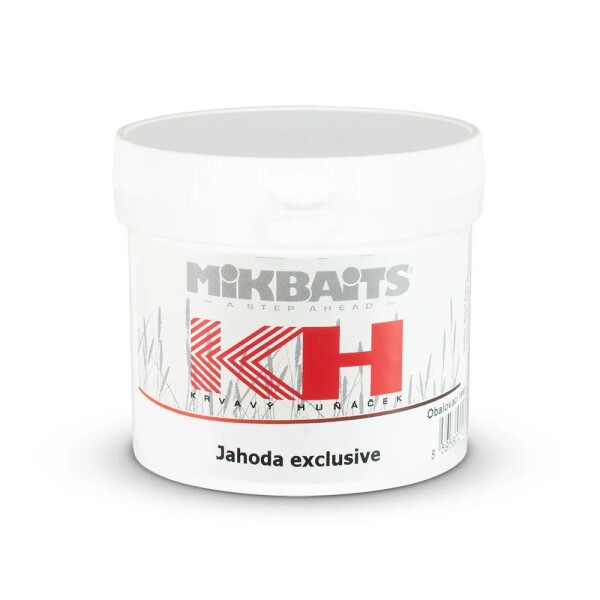 Mikbaits Těsto Krvavý Huňáček 200g - Jahoda exclusive,Mikbaits Těsto Krvavý Huňáček 200g - Jahoda exclusive