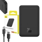 Rozbaleno - Baseus P10022107113-00 černá / Powerbanka / 5000mAh / USB-C / MagSafe / 20W / rozbaleno (P10022107113-00.rozbaleno)