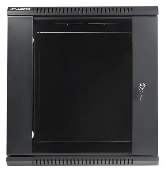 Lanberg WF01-6412-10B černá / Nástěnný rozvaděč / 19" / 12U / 600×450 mm (WF01-6412-10B)