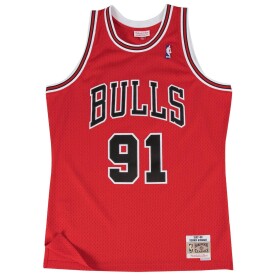 Mitchell & Ness Pánský dres Chicago Bulls NBA Dennis Rodman #91 1997-98 Swingman - Červená Velikost: S