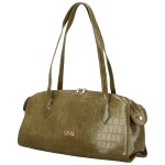 Módní dámská kabelka na rameno Coveri Saimi, olivově zelená