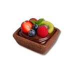 Dortisimo Košíček na tartaletky čtvercový máslový kakaový 4,5 cm (20 ks)