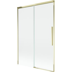 MEXEN/S - Rox vanová zástěna 2-křídlová posuvná 120 x 150, transparent, zlatá 8C9-120-001-50-00