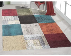 Koberec Edessa 80x150 cm, barevný vintage patchwork