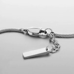 Pánský náramek Osvaldo - ocelový řetízek, chirurgická ocel, Stříbrná 15 cm + 2 cm (prodloužení)