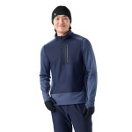 SMARTWOOL Mens Active Fleece Wind 1/2 Zip, Deep Navy (vzorek) velikost: M