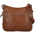 Módní dámská koženková crossbody kabelka Coveri Kisha, hnědá