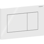 Geberit ovládací tlačítko SIGMA01 SQUARE bílé HRANATÉ plast 115.660.11.1