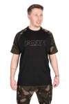 FOX Tričko Black/Camo Outline T-Shirt M (CFX268)