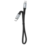 Dudao Datový kabel L10C / USB-C / USB-C / 100W 5A / 0.23 m / černá (90886)