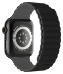 Devia Nature Silicone Magnetic černá / Řemínek pro Apple Watch / 44/45/46mm (6942297104426)