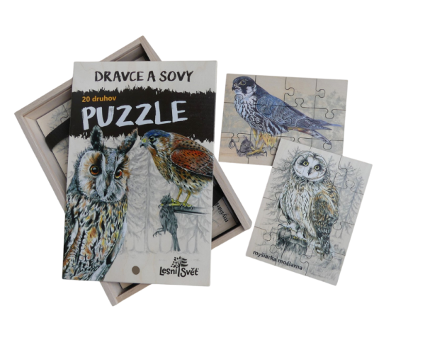 Sada Puzzle - Dravce a sovy SK