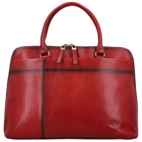 Luxusní dámská kožená kabelka do ruky Katana Gisela, vínová