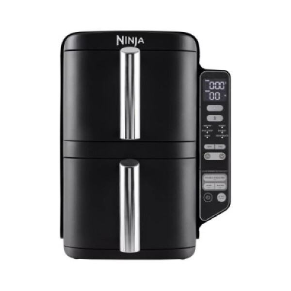 Ninja SL300EU Double Stack horkovzdušná fritéza, 7,6l, černá, 6 funkcí, stohovatelné zásuvky, nepřilnavé