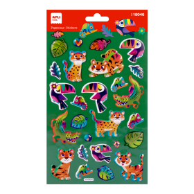 APLI samolepky - Džungle, metalické