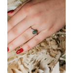 LUNICA Stříbrný prstýnek MECHOVÝ ACHÁT Velikost prstenu: 5 (EU: 49-50) 0938_5